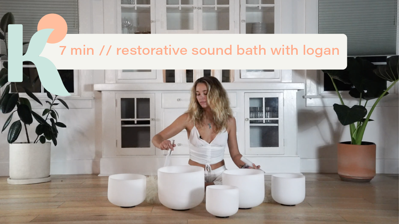 7 Minute Restorative Sound Bath with Logan