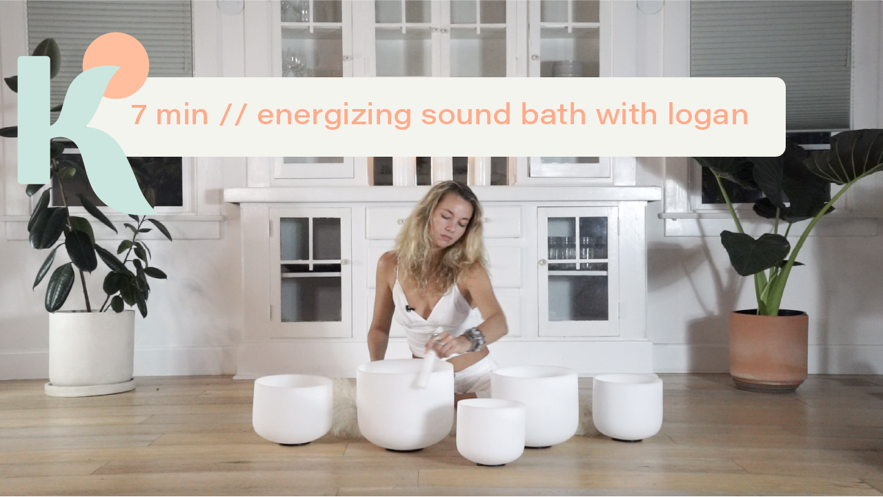 7 Minute Energizing Sound Bath with Logan