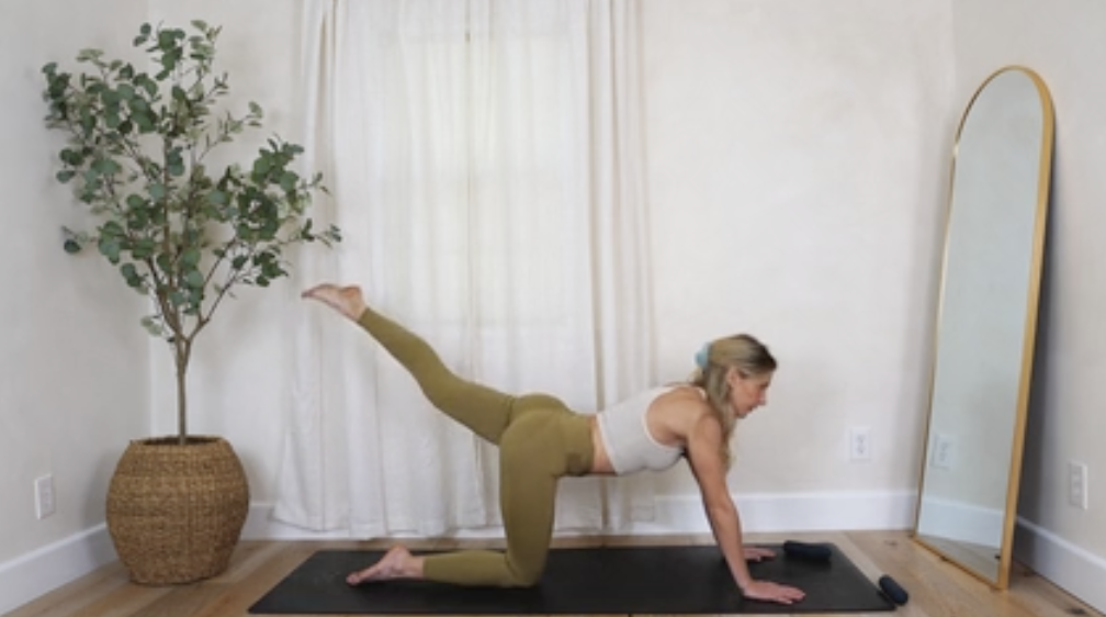 19 minute beginner arms + back of legs strength w/ weights (pregnancy friendly)