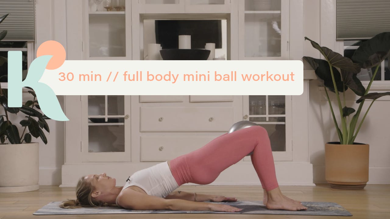 30 Minute Full Body Mini Ball Workout - Pilates By Kerstin