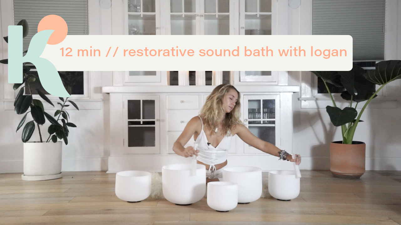 12 Minute Restorative Soundbath with Logan