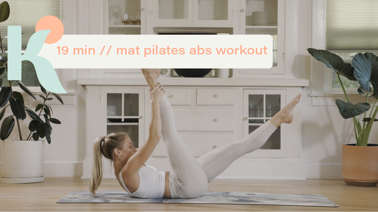 19 Minute Mat Pilates Abs Workout