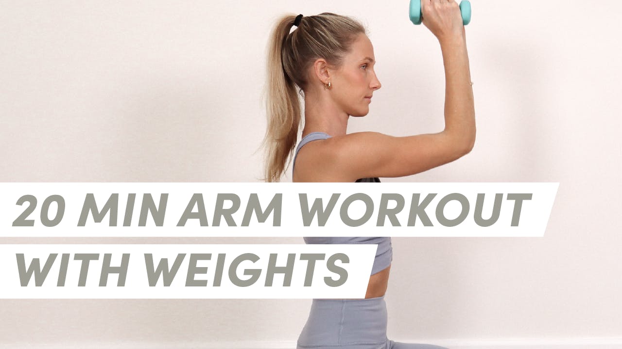 20 Minute Arm Workout with Weights - Pilates By Kerstin