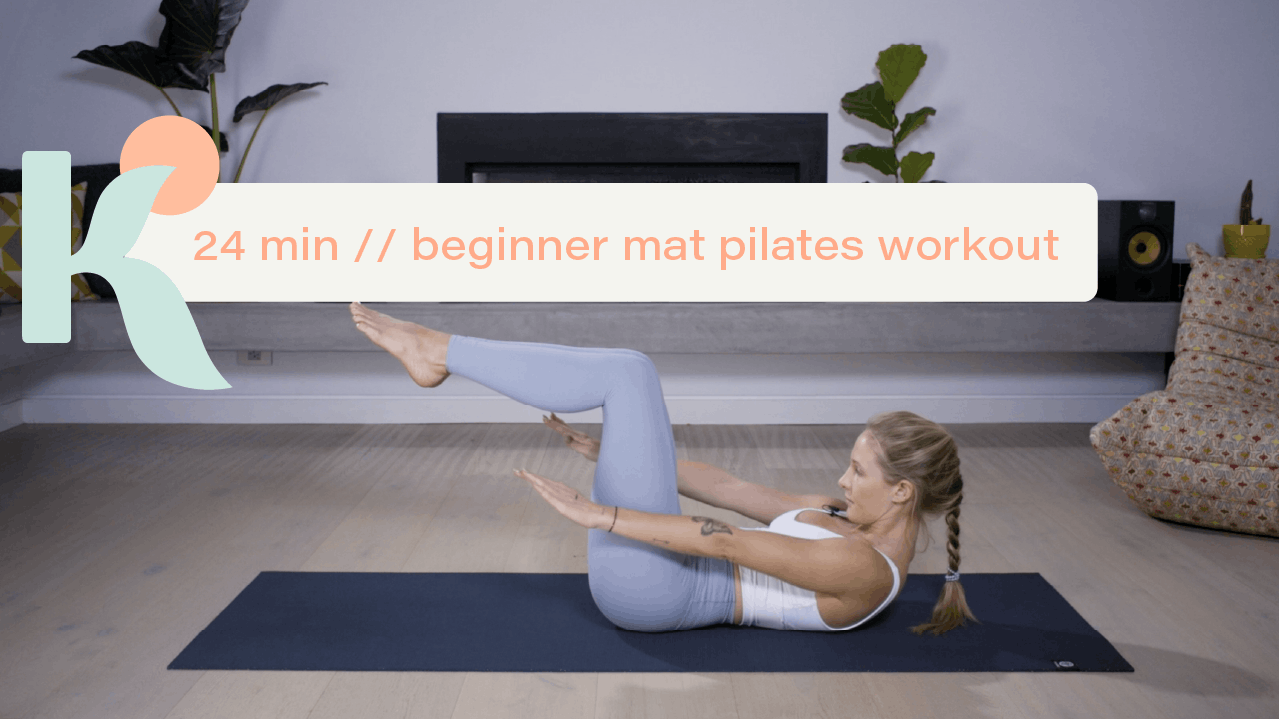 24 Minute Beginner Mat Pilates Workout Pilates By Kerstin