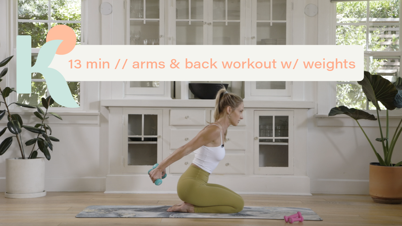 13 Minute Arms & Back with Hand Weights