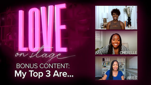 Bonus Content - My top 3 Are...