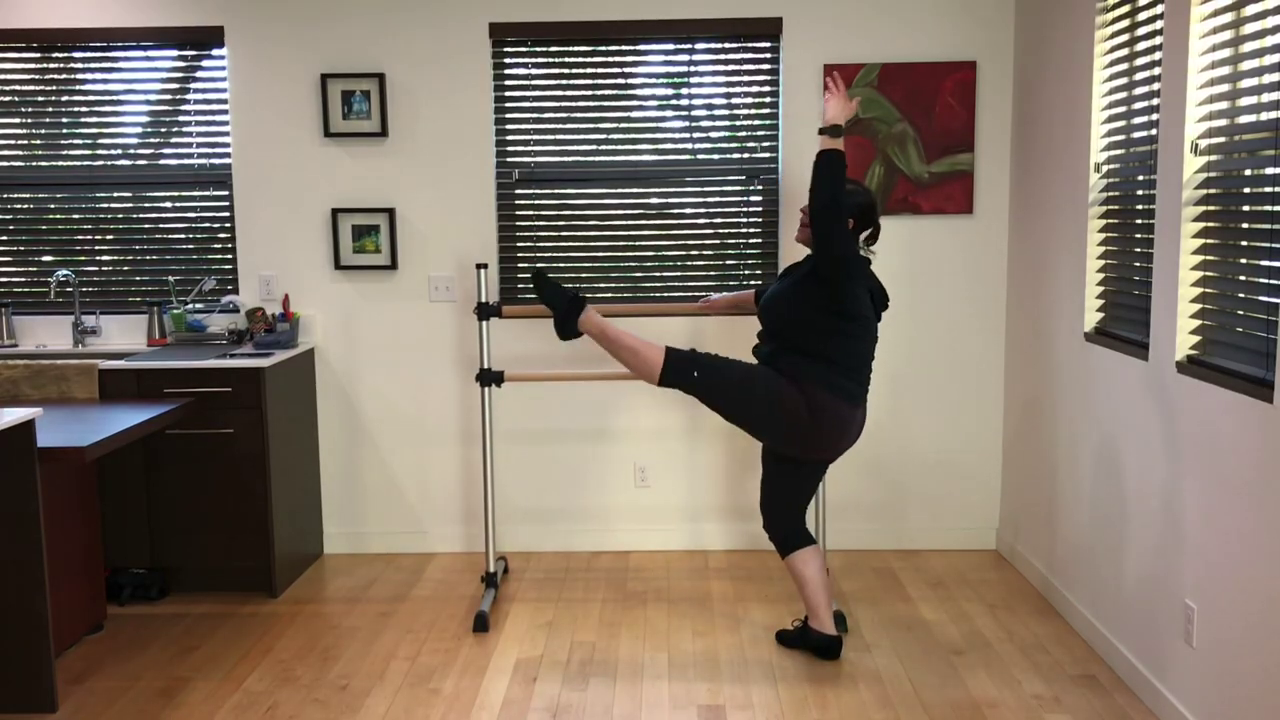 Grand Jeté Practice exercise at the barre