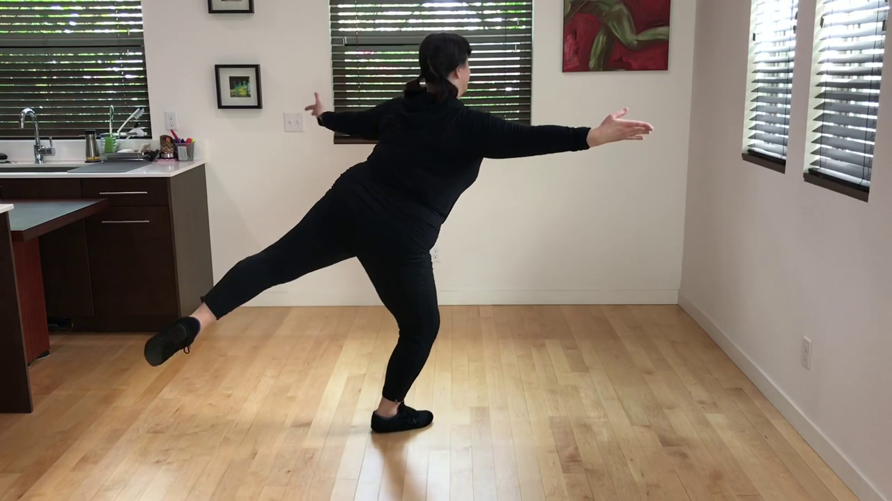 L 1 Ballet Pas de Bourrée -across the floor combo
