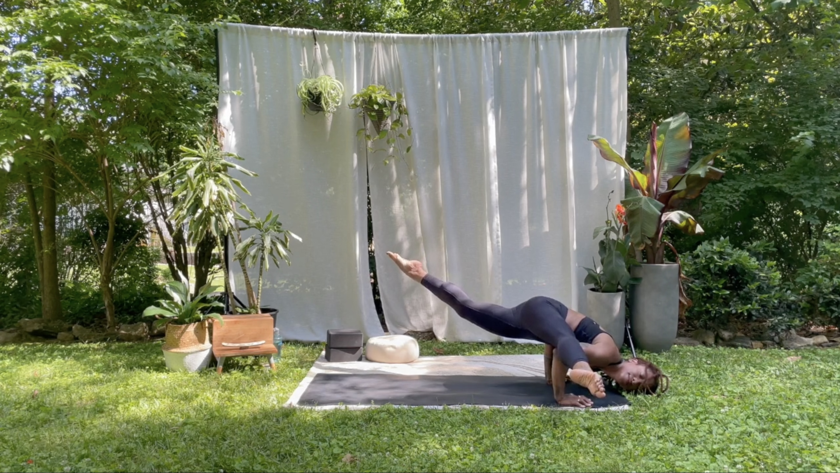 Hips and Hurdler’s (Flow Hurdler’s Pose)