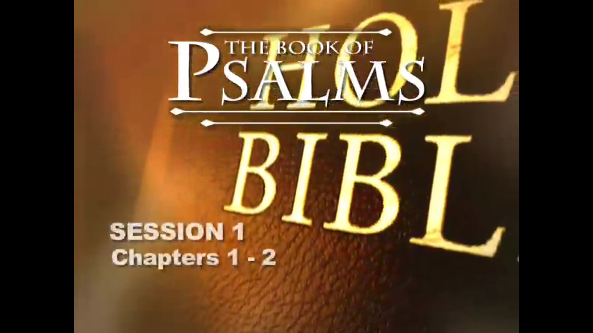 Psalms: An Expositional Commentary - KHouse TV