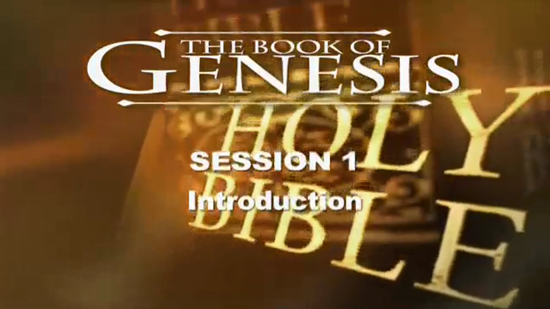 01 - E01 - Genesis: An Expositional Commentary - Sessions - KHouse TV