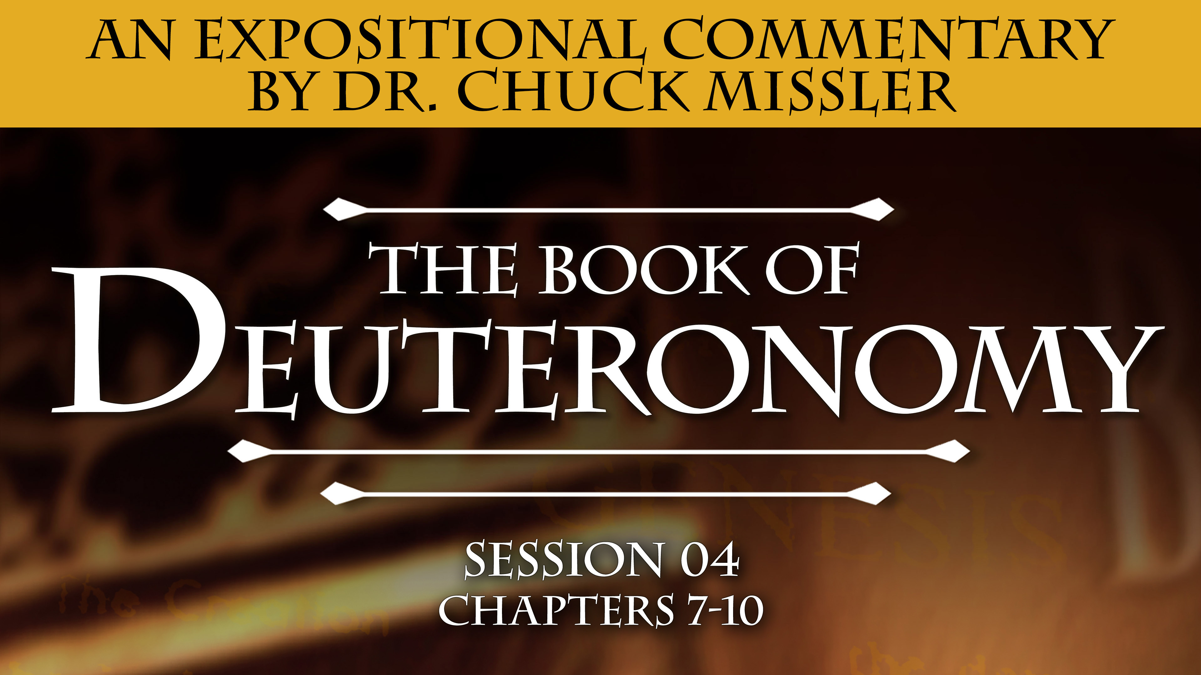 05 - E04 - Deuteronomy: An Expositional Commentary