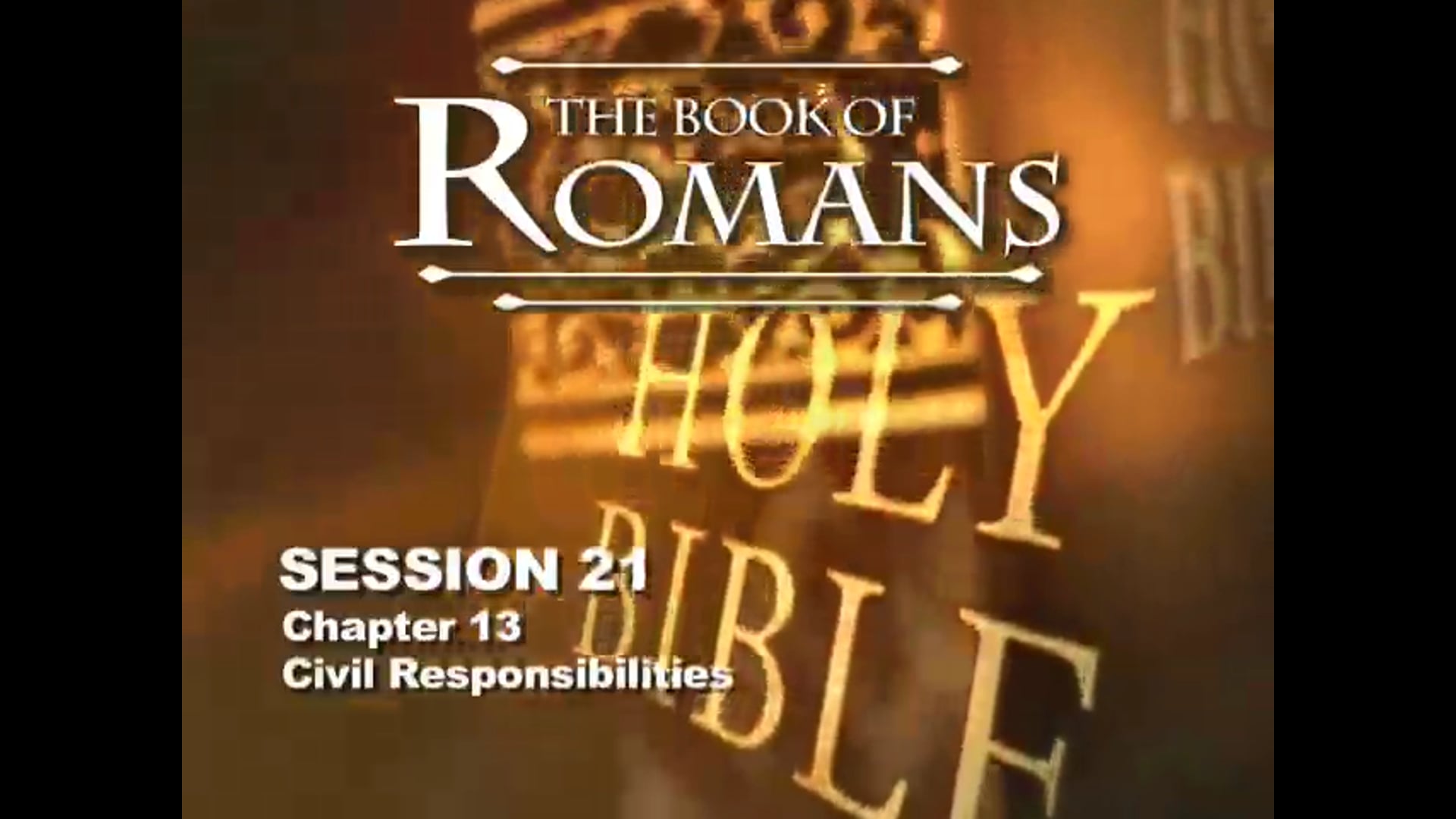 45 - E21 - Romans: An Expositional Commentary - Sessions - KHouse TV