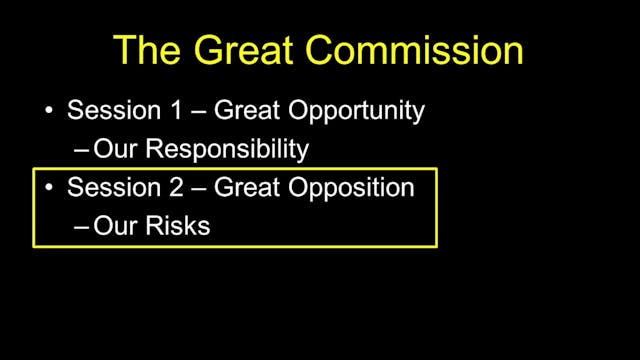 The Great Commission - Session 2