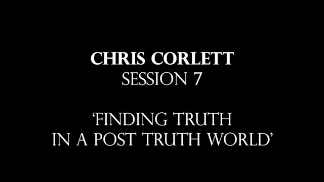 SP2017 E07: Chris Corlett - Finding Truth in a Post-truth World