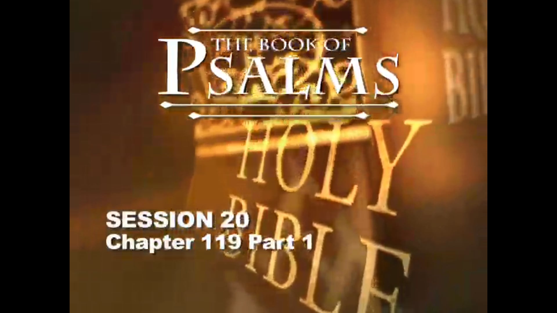 19 - E20 - Psalms: An Expositional Commentary - Sessions - KHouse TV