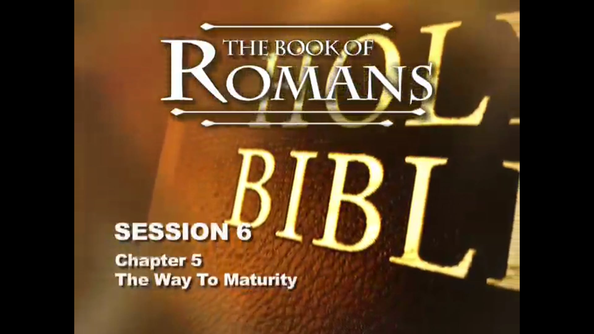 45 - E06 - Romans: An Expositional Commentary - Sessions - KHouse TV