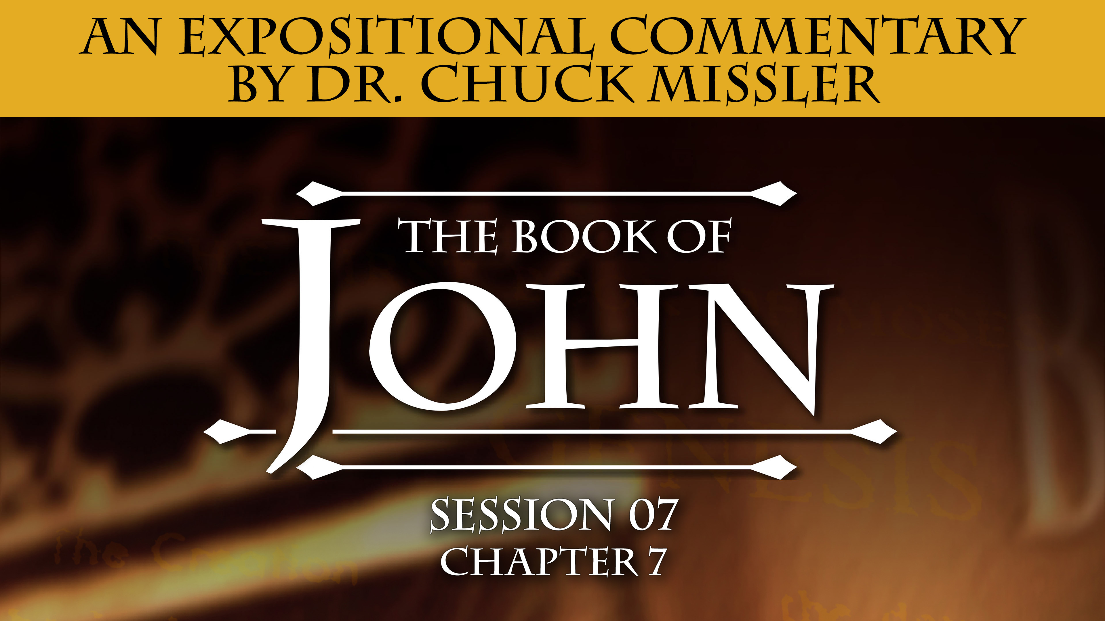 43 - E07 - John: An Expositional Commentary