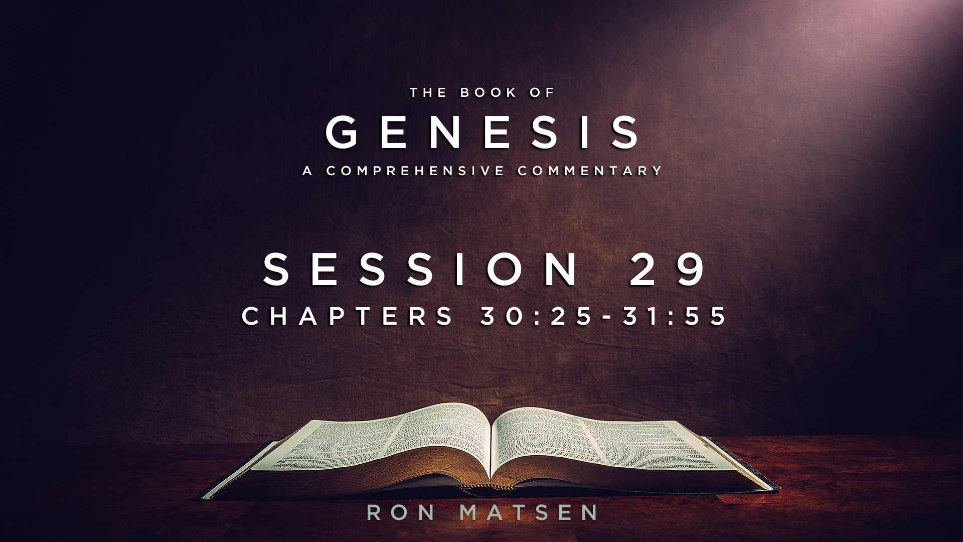 01 - E29 - Genesis - 30:25-31:55