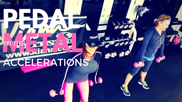 X PEDAL TO THE METAL WORKOUT, FIT HIIT, ABS WEIGHTS, MAT 45M