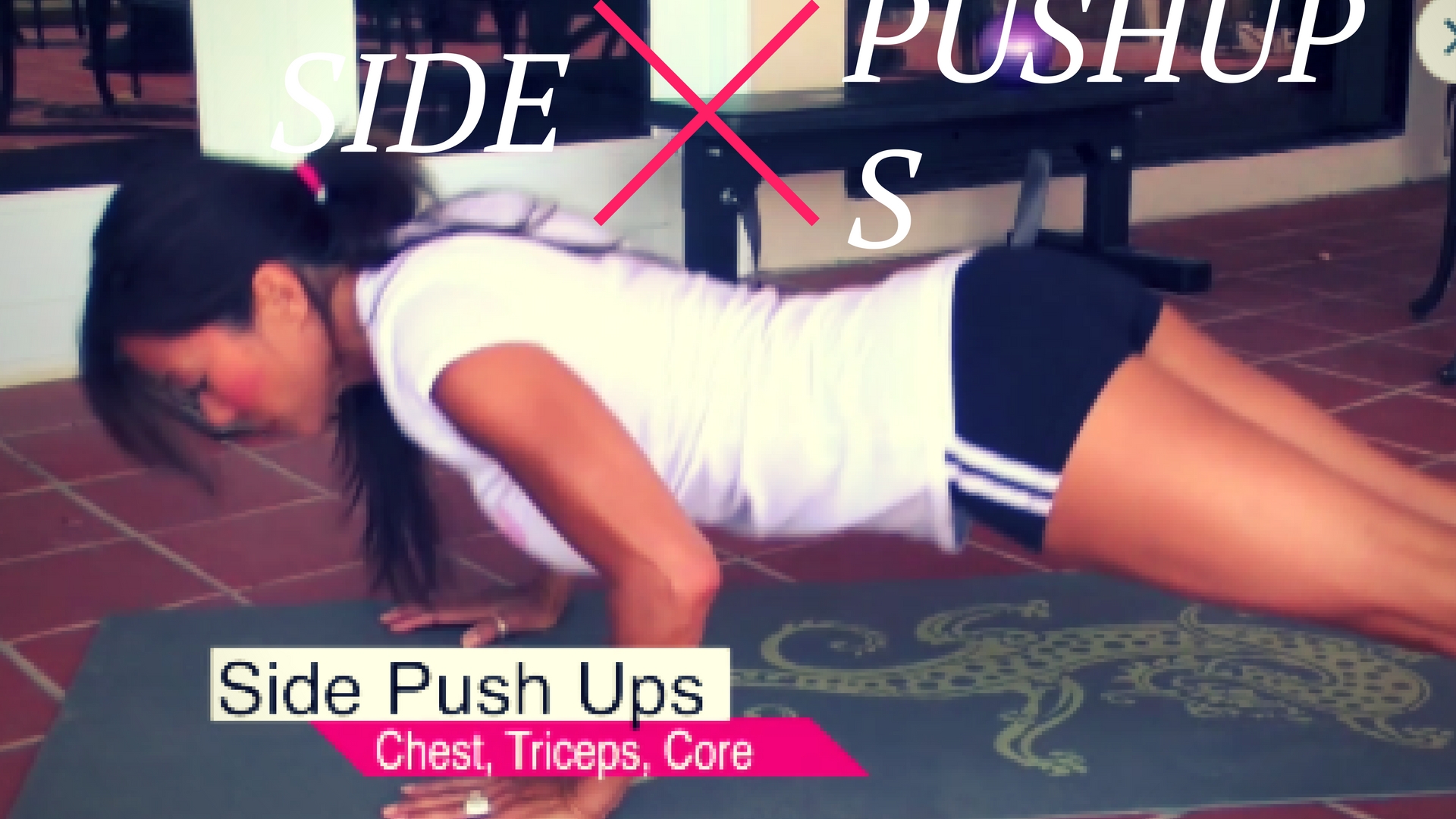 Chest Shoulders Triceps - Demo:  Exercise-Side-Push-Ups