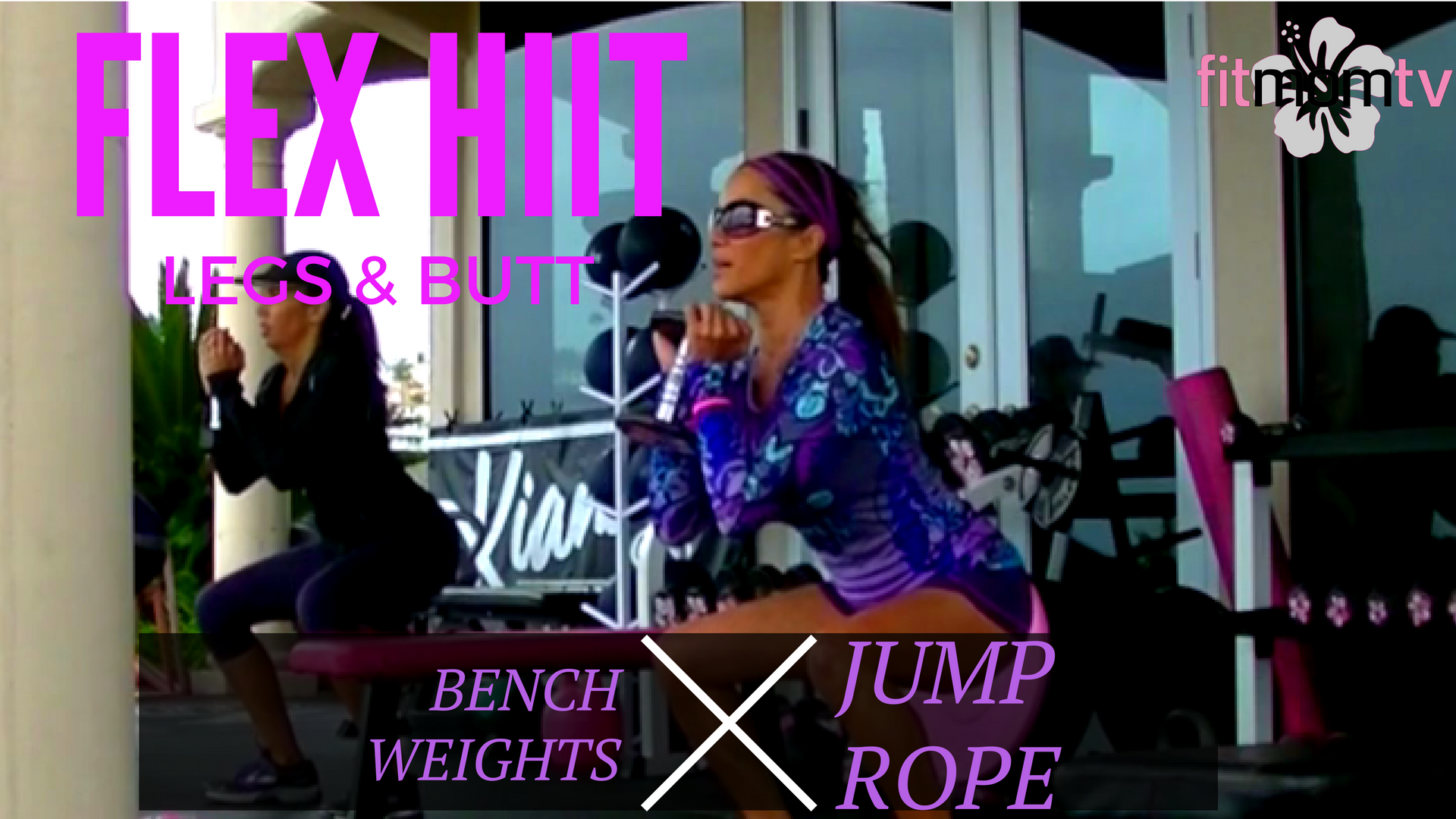 LEGS, BUTT, TRICEPS WEIGHTS BENCH JROPE 35M X FIX TROUBLE AREAS! FLEX HIIT: