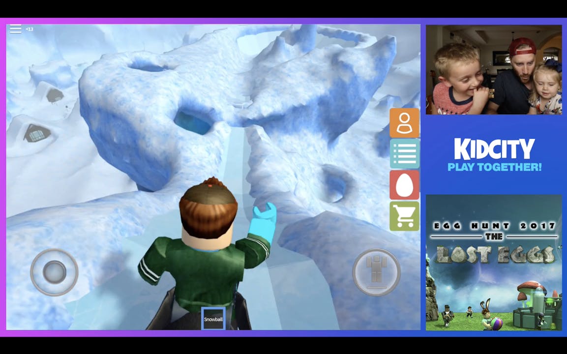 Roblox Egg Hunt 2017 Crazy Snow Man Chase Season 1 Kidcity