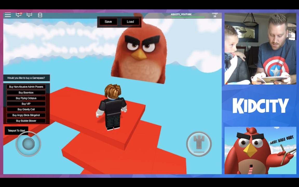 Roblox Angry Birds Obby Season 1 Kidcity - guava juice roblox live stream