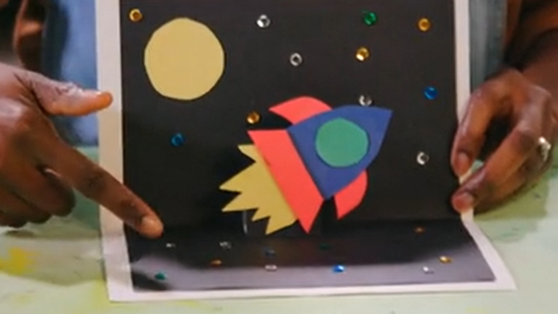 Pop Up Rocket Ship Card | Milk Carton Birdhouse