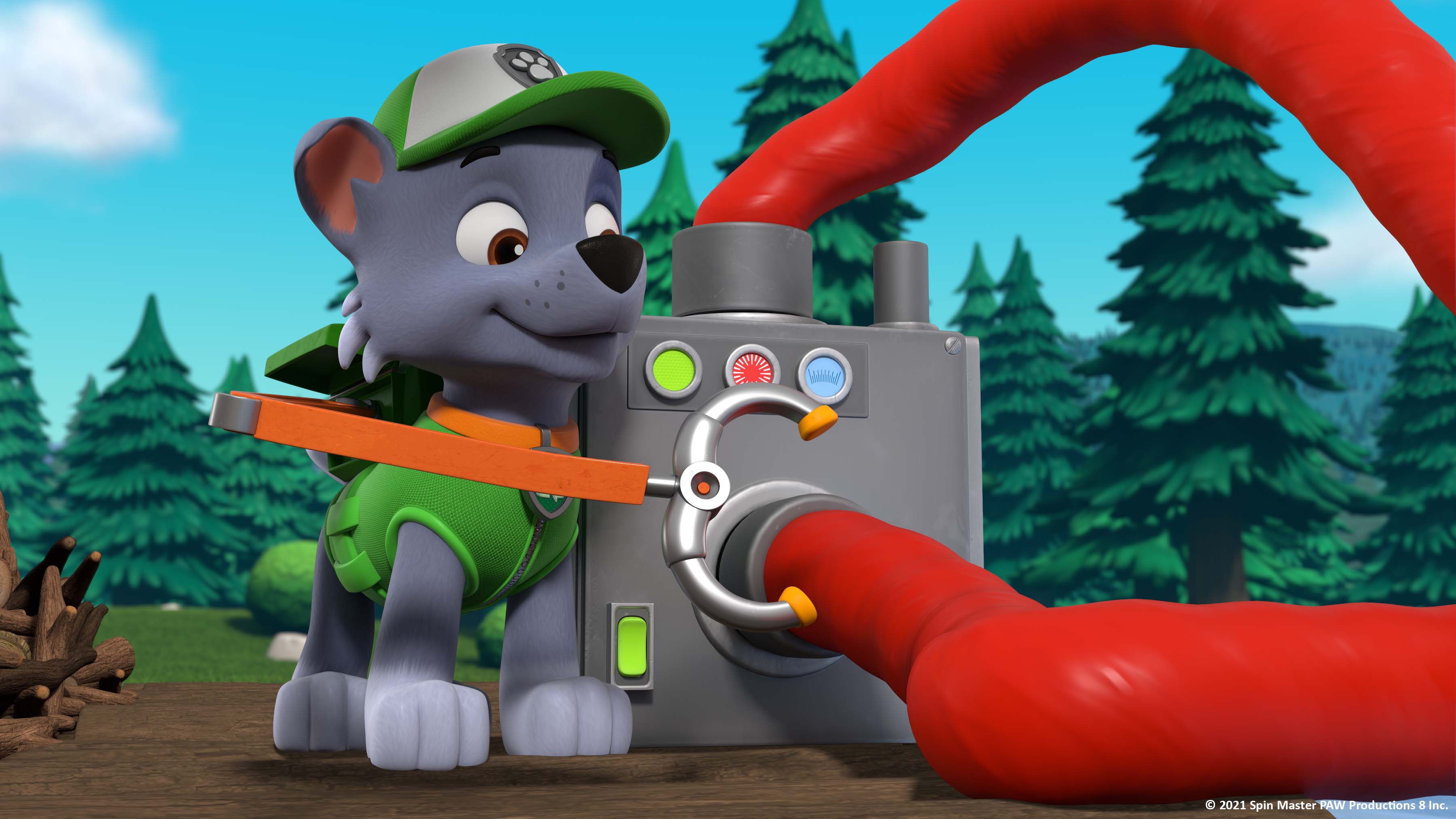 Pups Stop an Xtreme Shark - Show Jumper - Salmon - Ouchy Paws - Glow-in-the-Dark