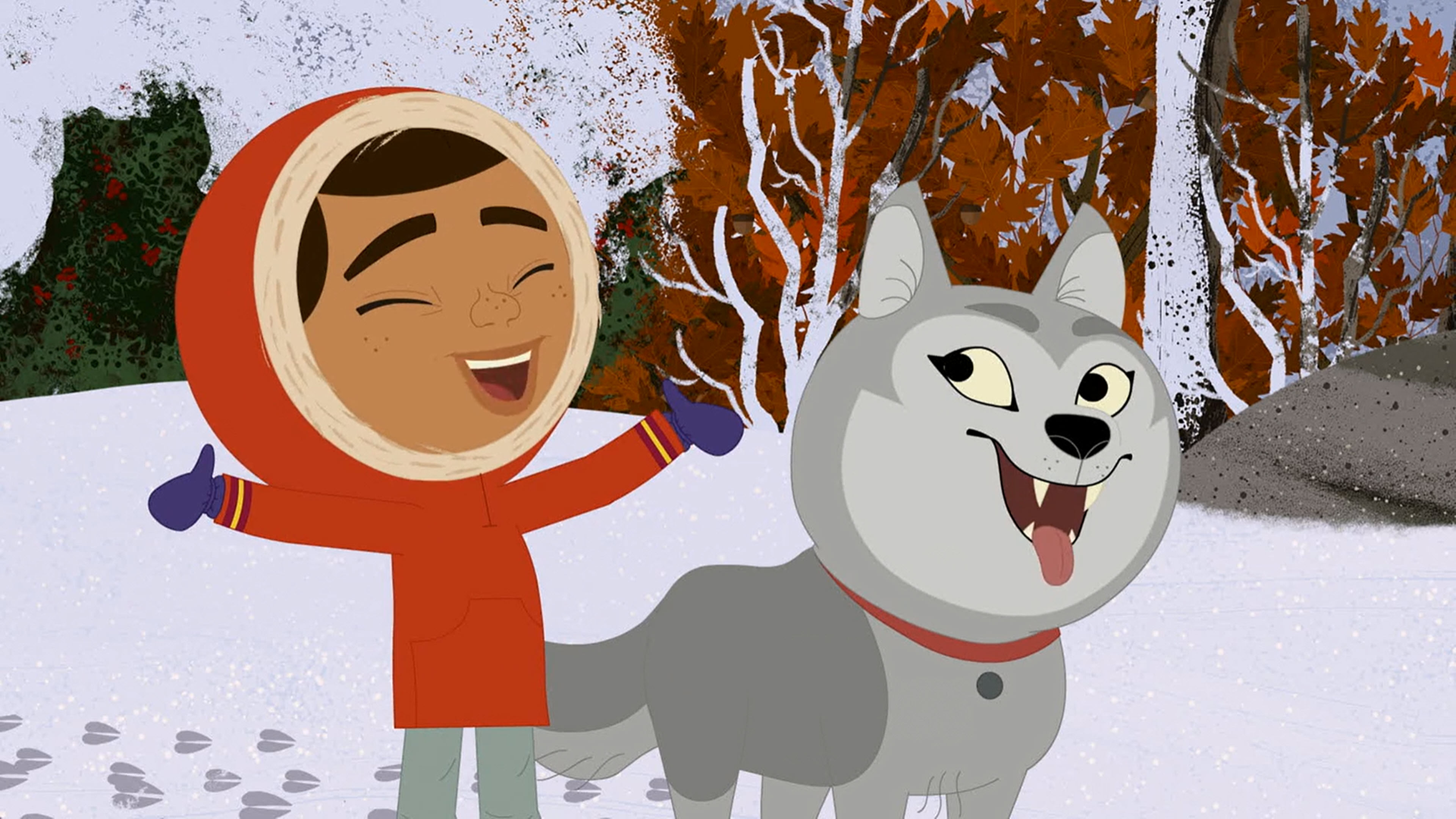 Through the Woods: A Snowy Morning