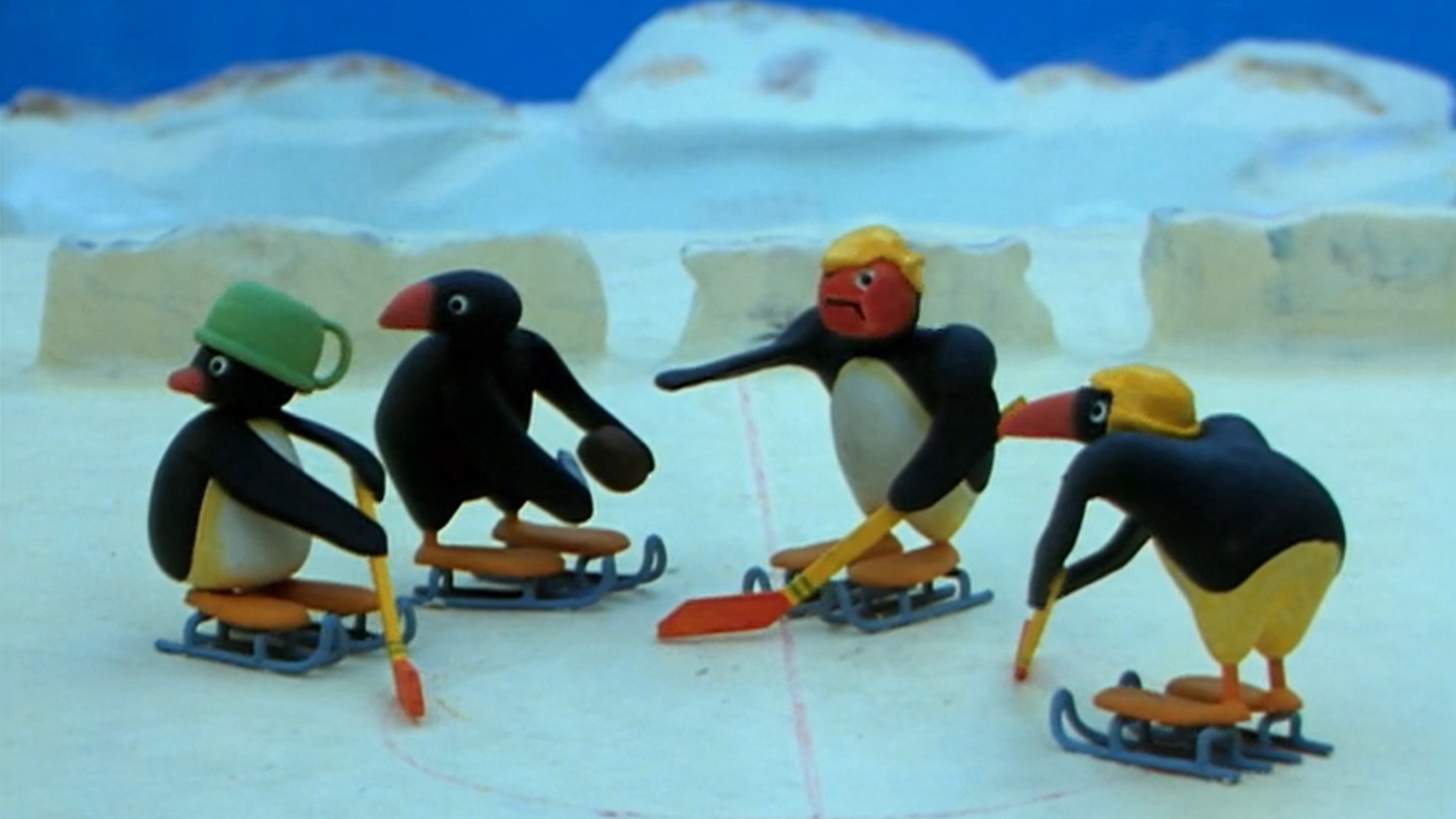 Pingu Plays Ice Hockey | Pingu & Pinga Don't Want to go to Bed