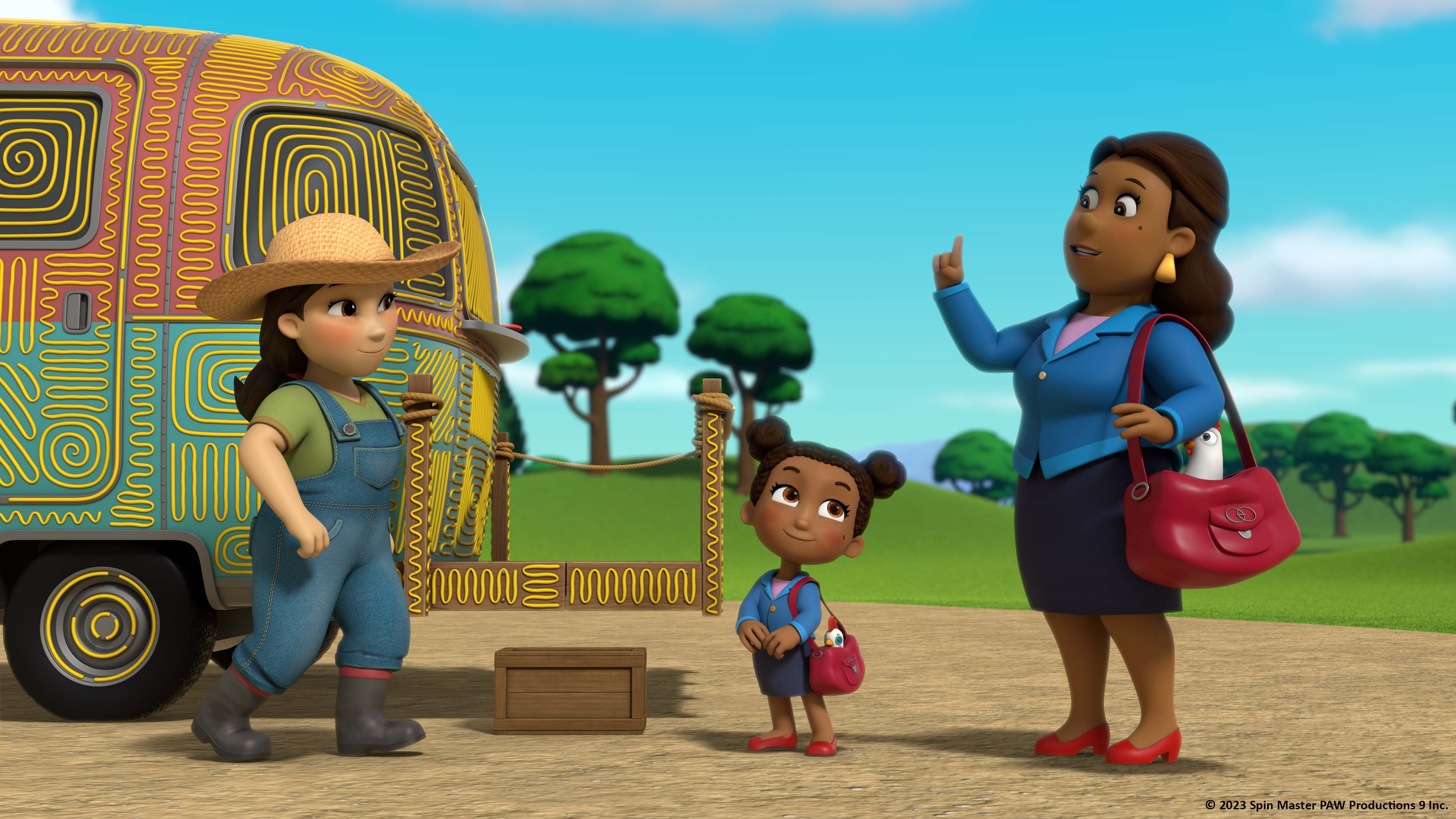 Pups Save a Flamingo Dancer - Mayor and Her Mini - Trophy - Wind Trekkers