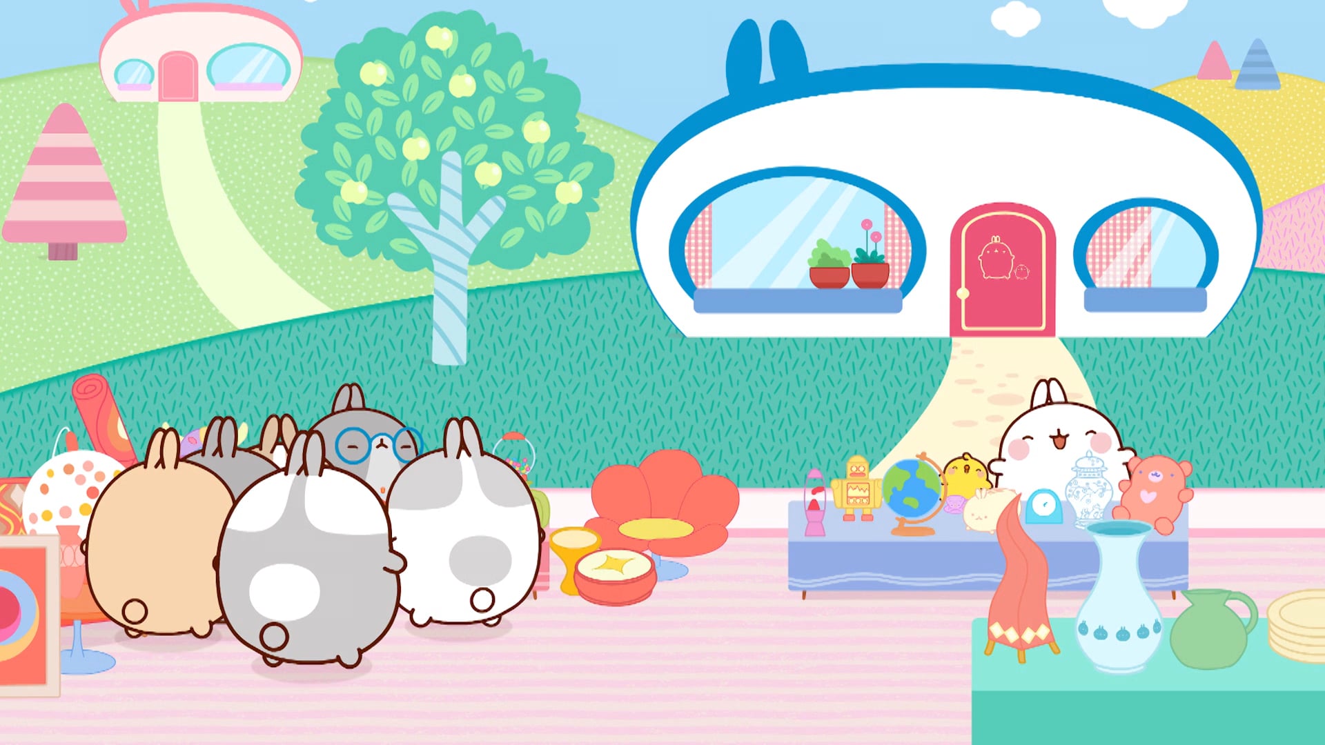 Molang: The Campers | The Second-Hand Market | The Butterfly | The Pumpkin 