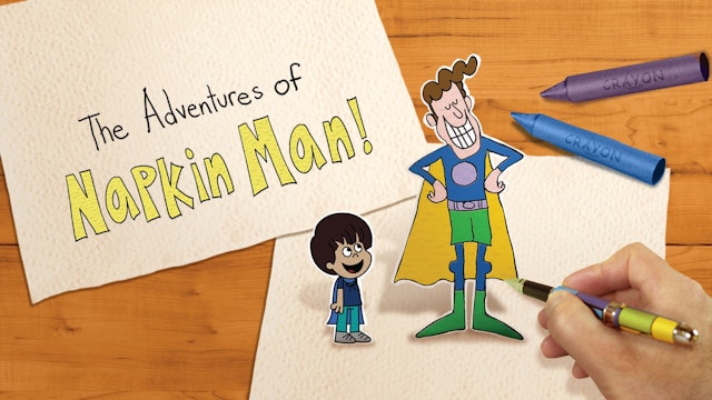 The Adventures of Napkin Man! - Benny the Brave | Lots of Spots | Super Scott