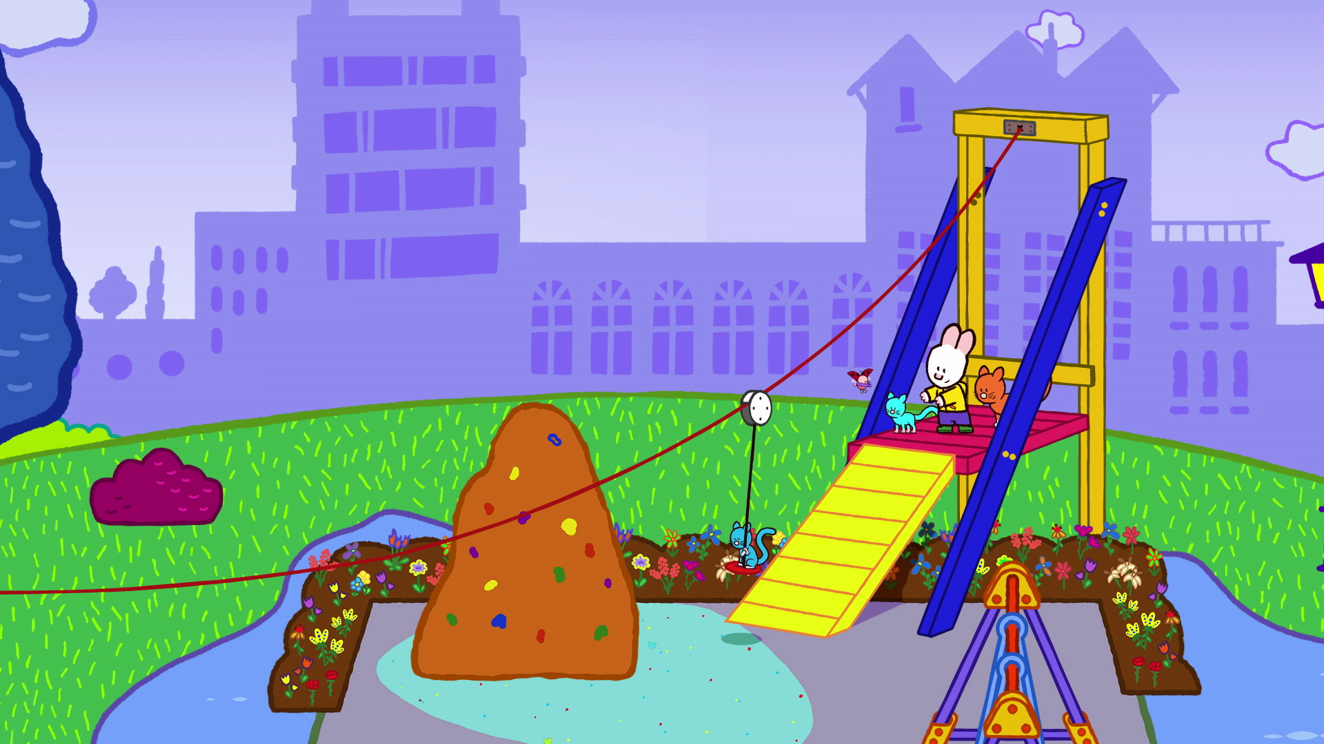 Louie & Yoko Build: a Zip Line, a Canoe, and a Pirate Boat