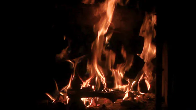 Fireplace - Dancing Flames and Mystical Cinder