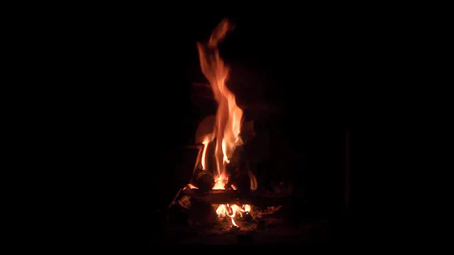 Fireplace - Dancing Flames and Mystical Cinder