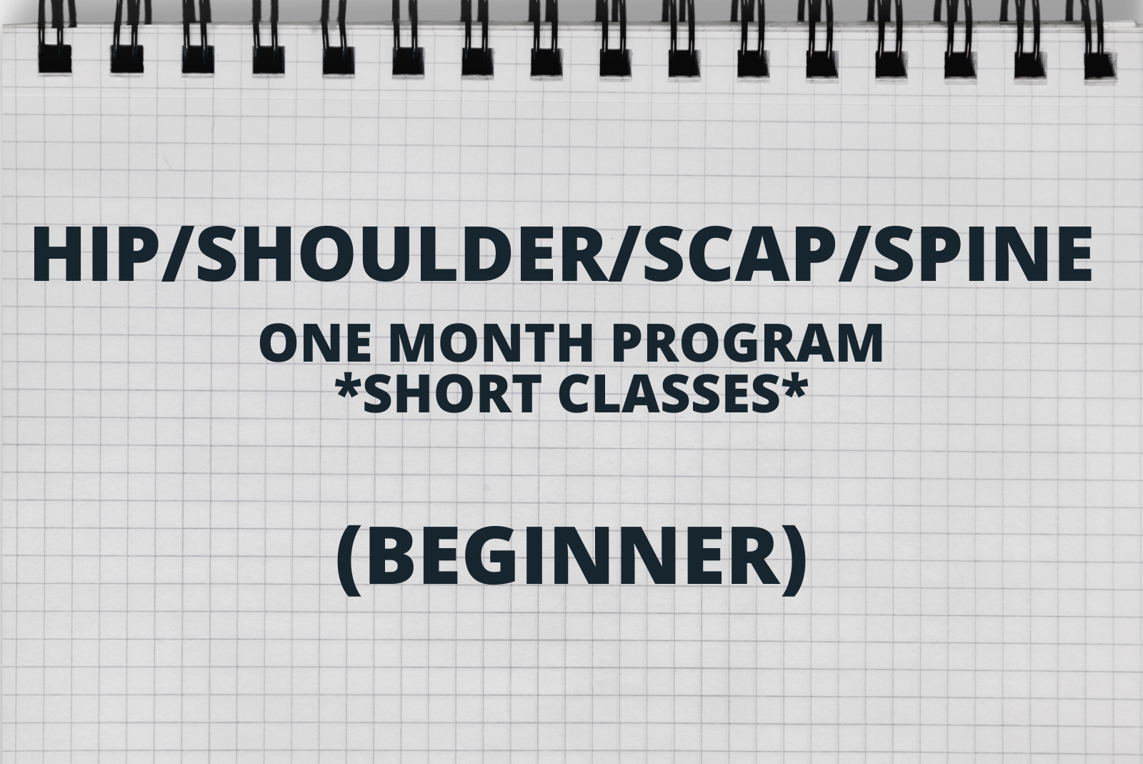 Options for 2-5 classes per week