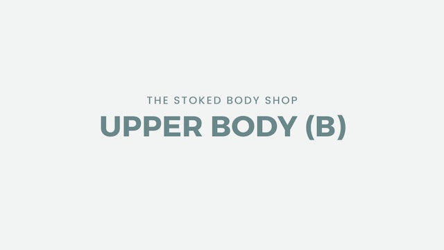 Upper Body (B) (Neck/Shoulder/Postural)