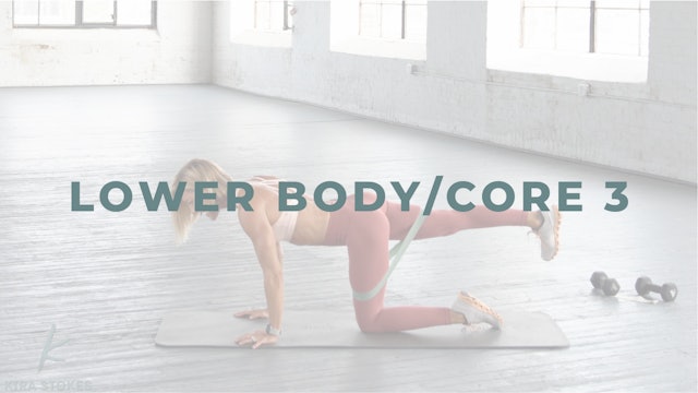 Lower Body/Core 3.0 *Abs* - bands + weights (Strength)