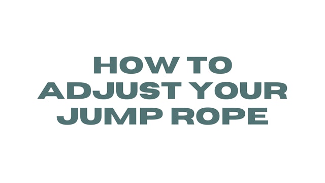 How to Adjust Your Stoked Jump Rope