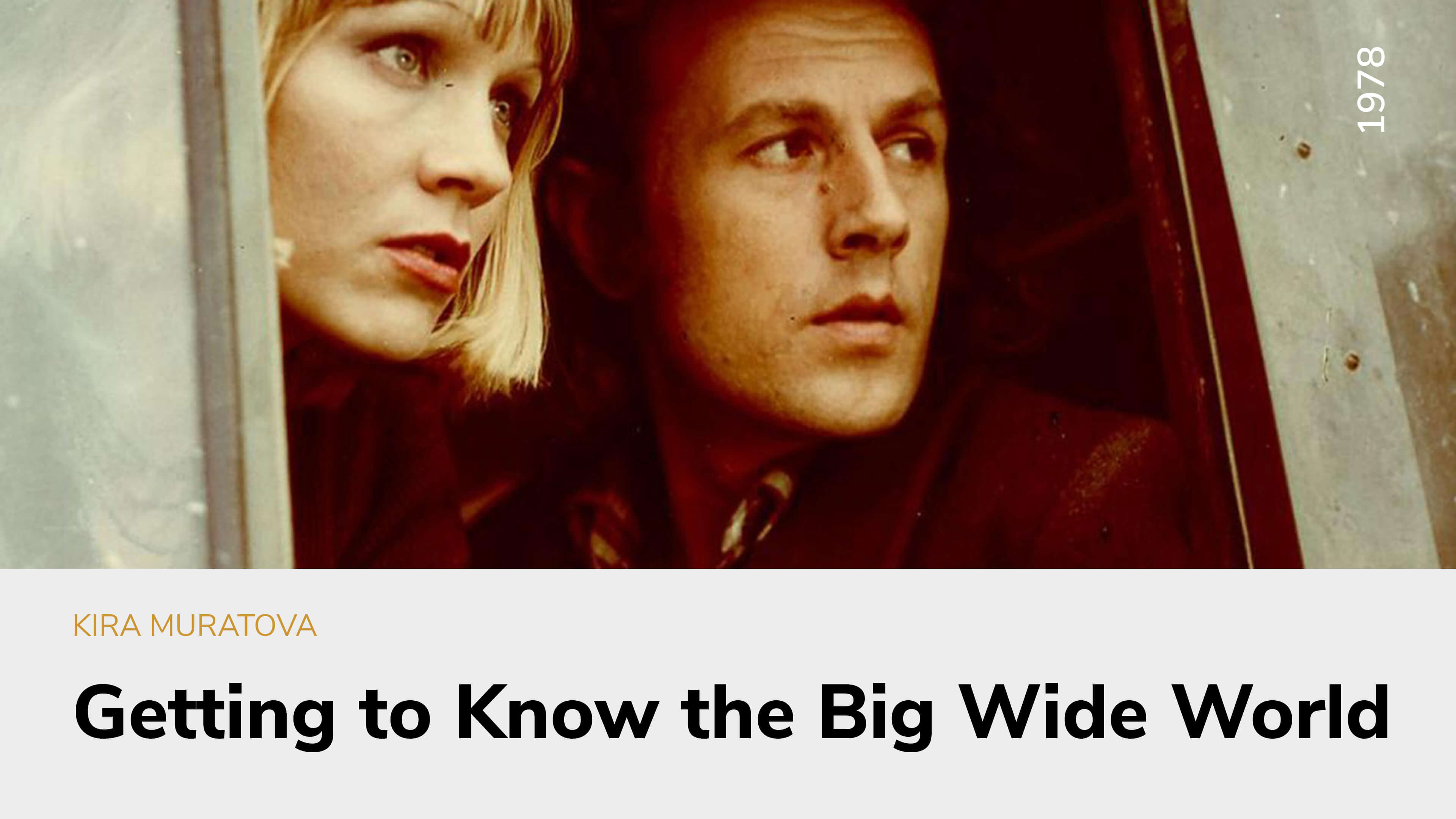 Getting to Know the Big Wide World