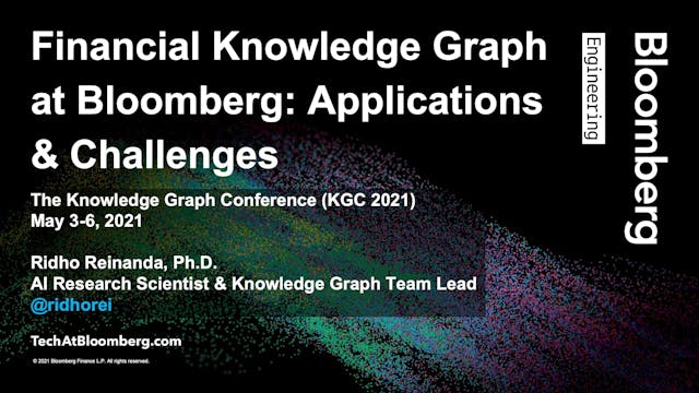 Ridho Reinanda | Financial Knowledge Graph At Bloomberg