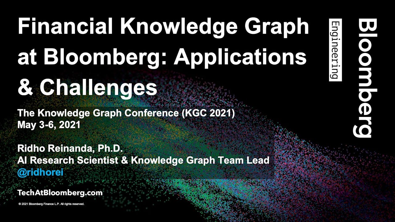 Ridho Reinanda | Financial Knowledge Graph At Bloomberg - The Knowledge ...