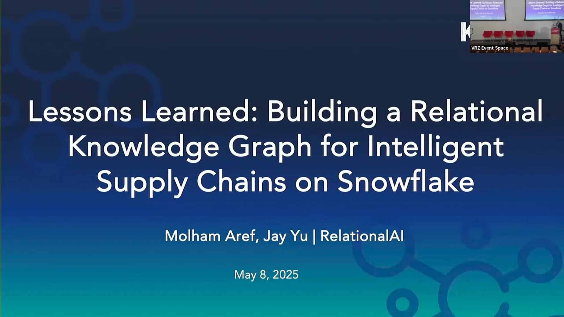 Building a Relational Knowledge Graph for Intelligent Supply Chains on Snowflake