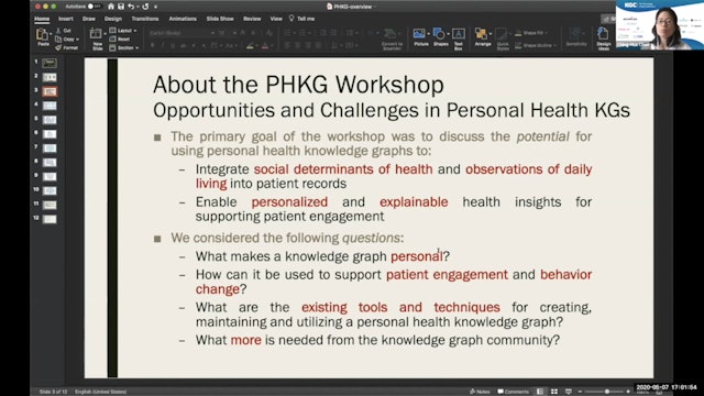 Workshop Summary | The Personal Health Knowledge Graph