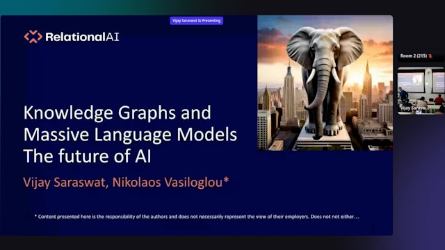 Masterclass:  Knowledge Graphs and Massive Language Models The Future of AI