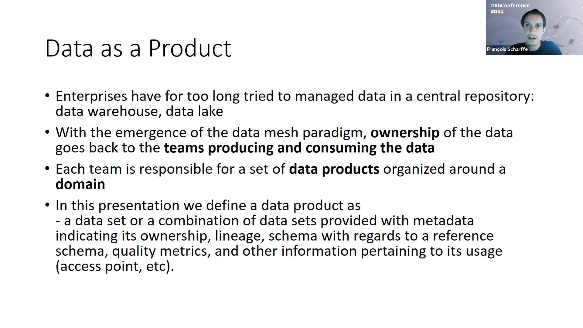 Justin Zhen & Francois Scharffe | Building Data Products Using No-code KGs