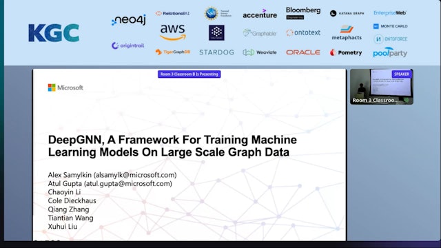 DeepGNN, A Framework For Training Machine Learning Models On Large Scale Graph Data